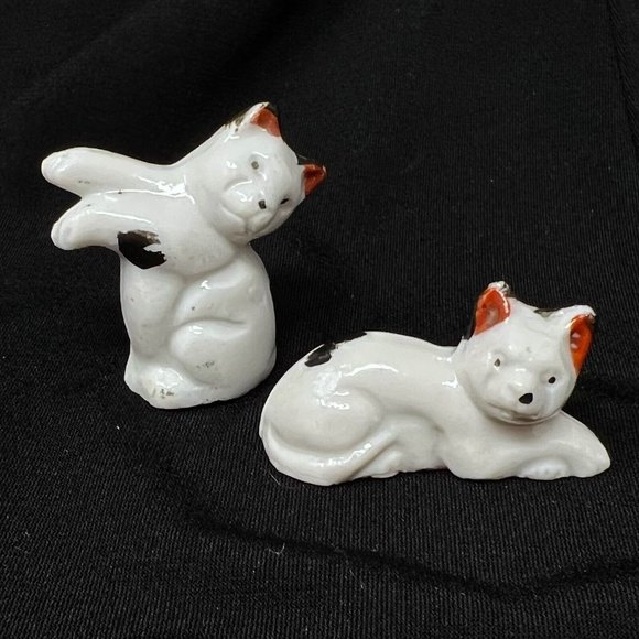 Figurines Miniature Lot  Porcelain Glass Plastic Vintage Set Of 19 Figures Japan - Picture 16 of 16